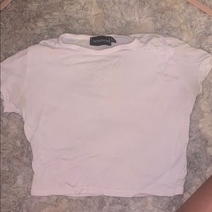 white crop top